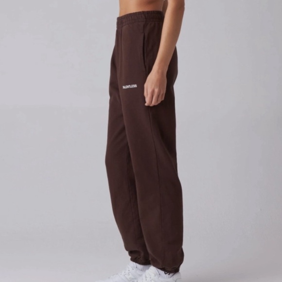 Talentless chocolate brown sweatpants jogger medium heavyweight premium cotton - Picture 6 of 7